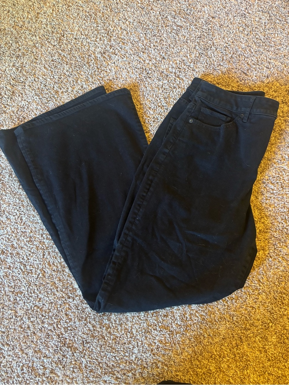 Express Black Flare Wide Leg Jeans